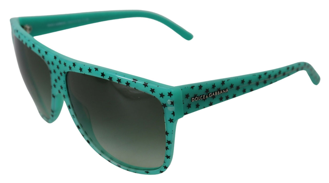 Green DG4125 Stars Acetate Square Shades Sunglasses