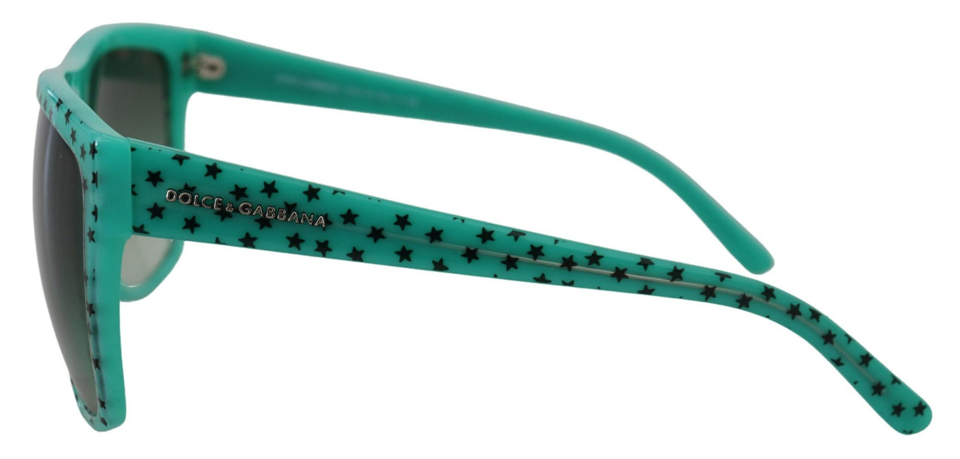 Green DG4125 Stars Acetate Square Shades Sunglasses