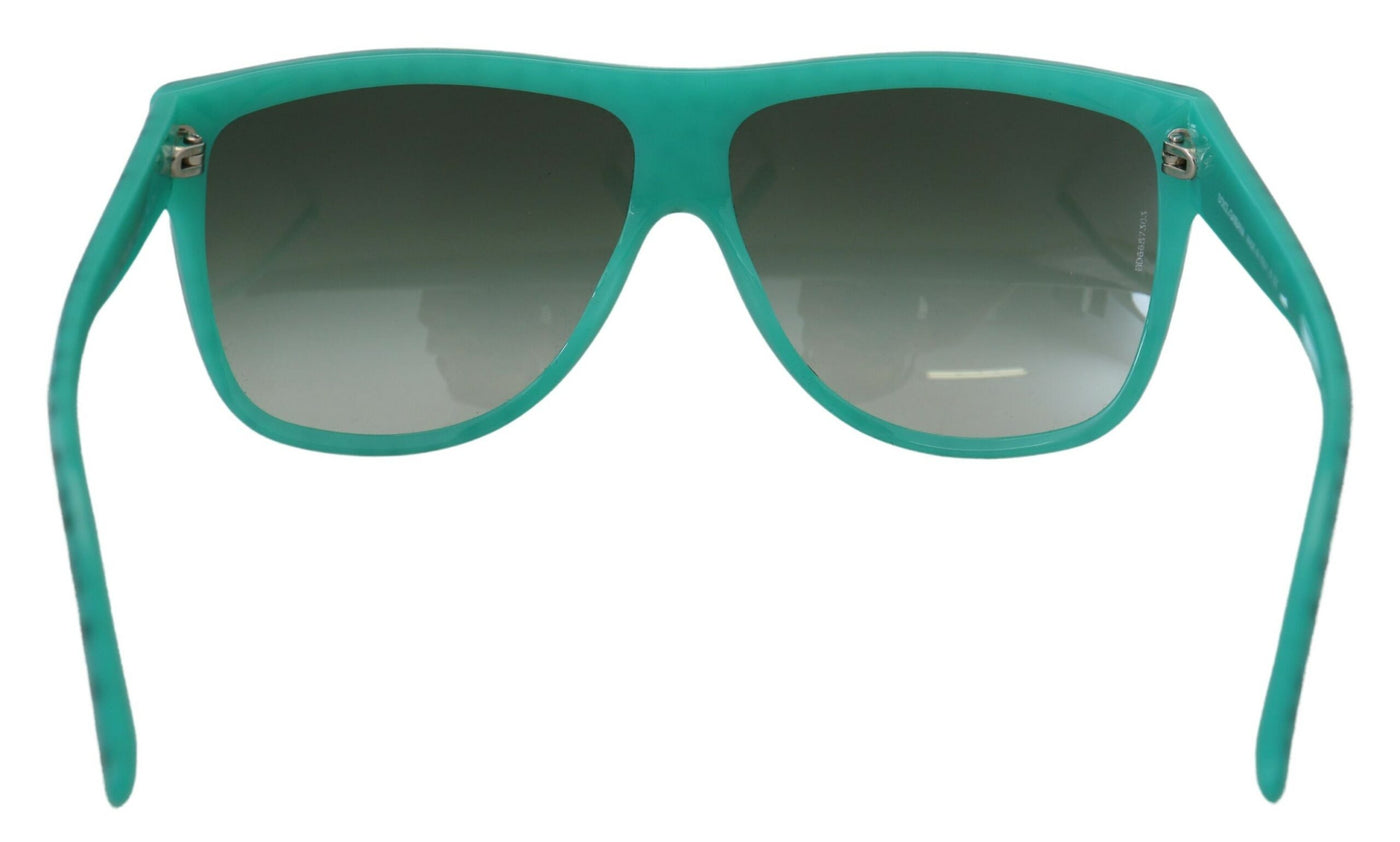 Green DG4125 Stars Acetate Square Shades Sunglasses