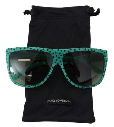 Green DG4125 Stars Acetate Square Shades Sunglasses