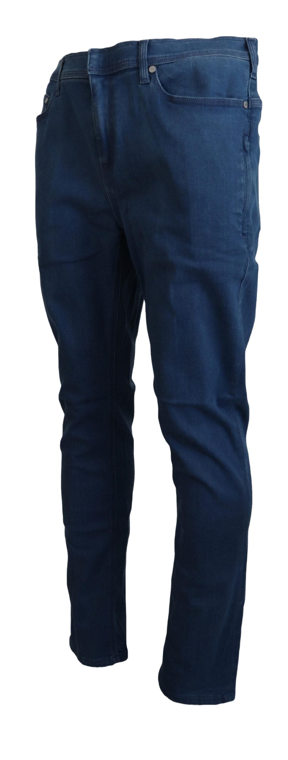 Blue Cotton Stretch Men Casual Denim Jeans