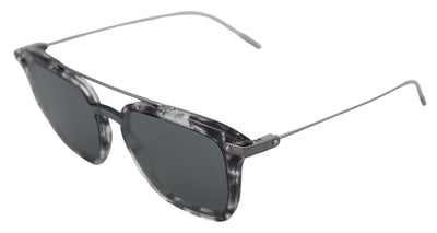 Gray DG4327-B Gray Frame Metal Gray Lenses Sunglasses