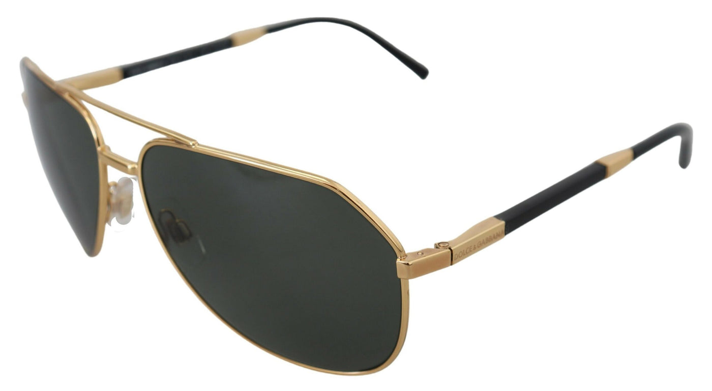 Gold DG2073-K Aviators Shades Polarized Lenses Sunglasses