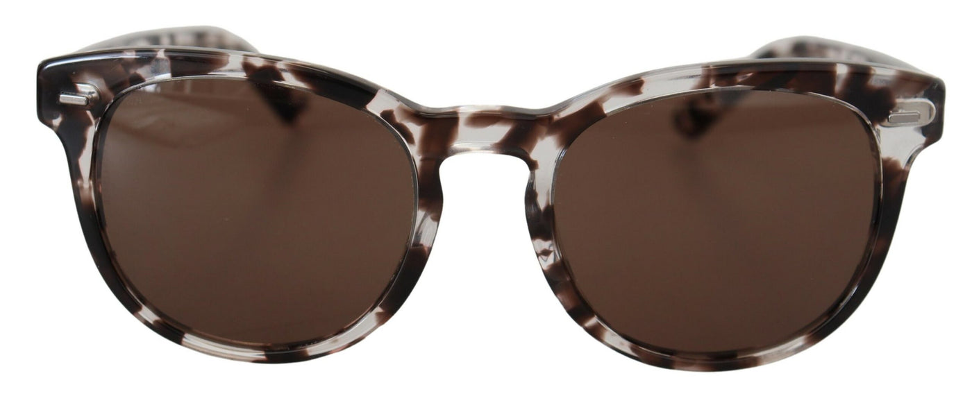 Brown DG4254 Havana Frame Round Lens Sunglasses