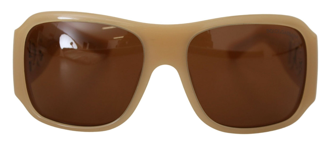 Cream DG4027B Swarovski Stones Brown Lens Sunglasses