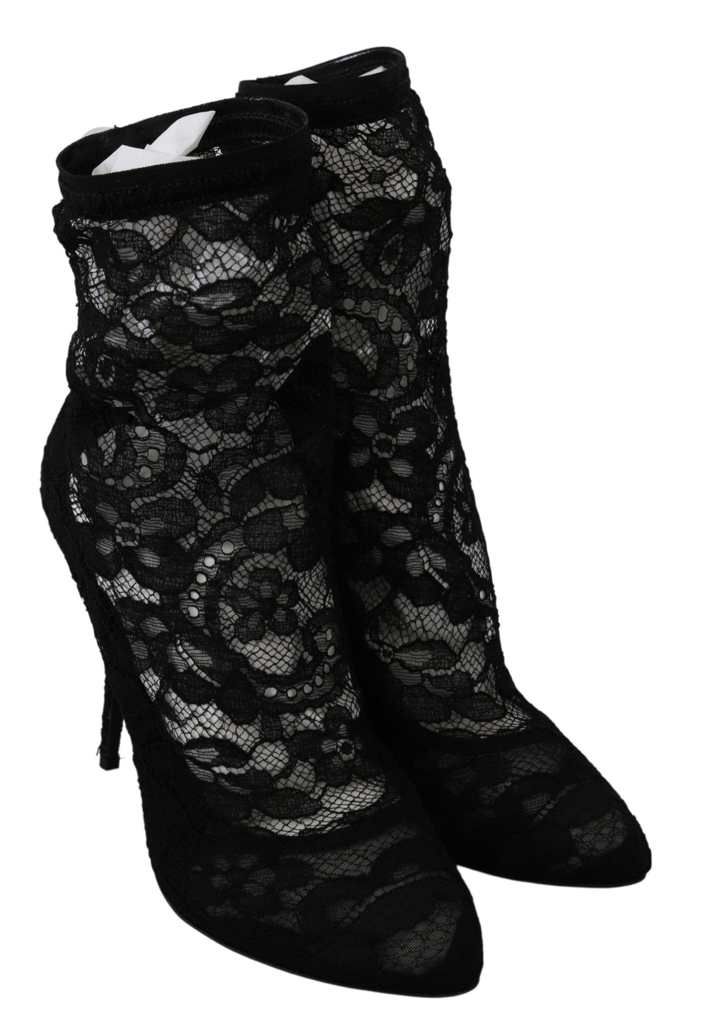 Black Lace Taormina High Pumps Shoes