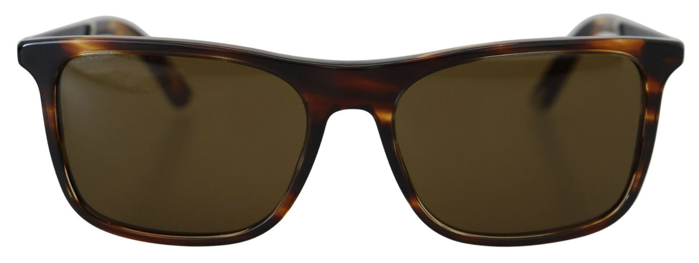 Brown BASALTO Rectangle Full Rim Sunglasses