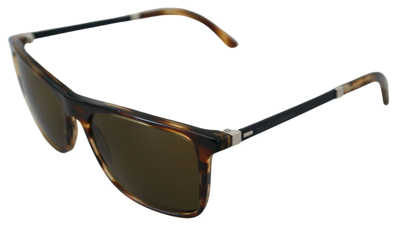 Brown BASALTO Rectangle Full Rim Sunglasses