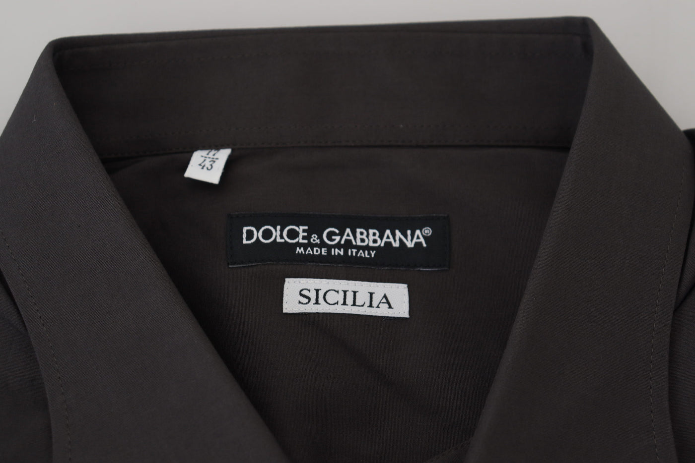 Gray SICILIA Slim Fit Stretch Dress Shirt