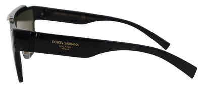 Black DG6125 Full Rim Frame Yellow Lens Sunglasses