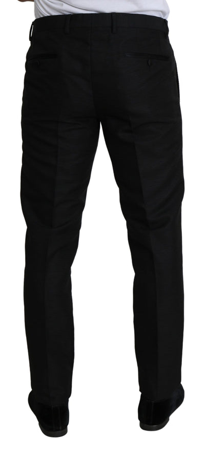 Black Wool Skinny Formal Trouser Pants