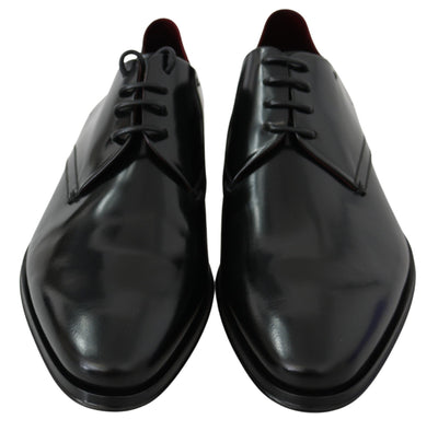 Black Patent Leather Lace Derby Shoes