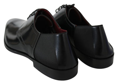 Black Patent Leather Lace Derby Shoes