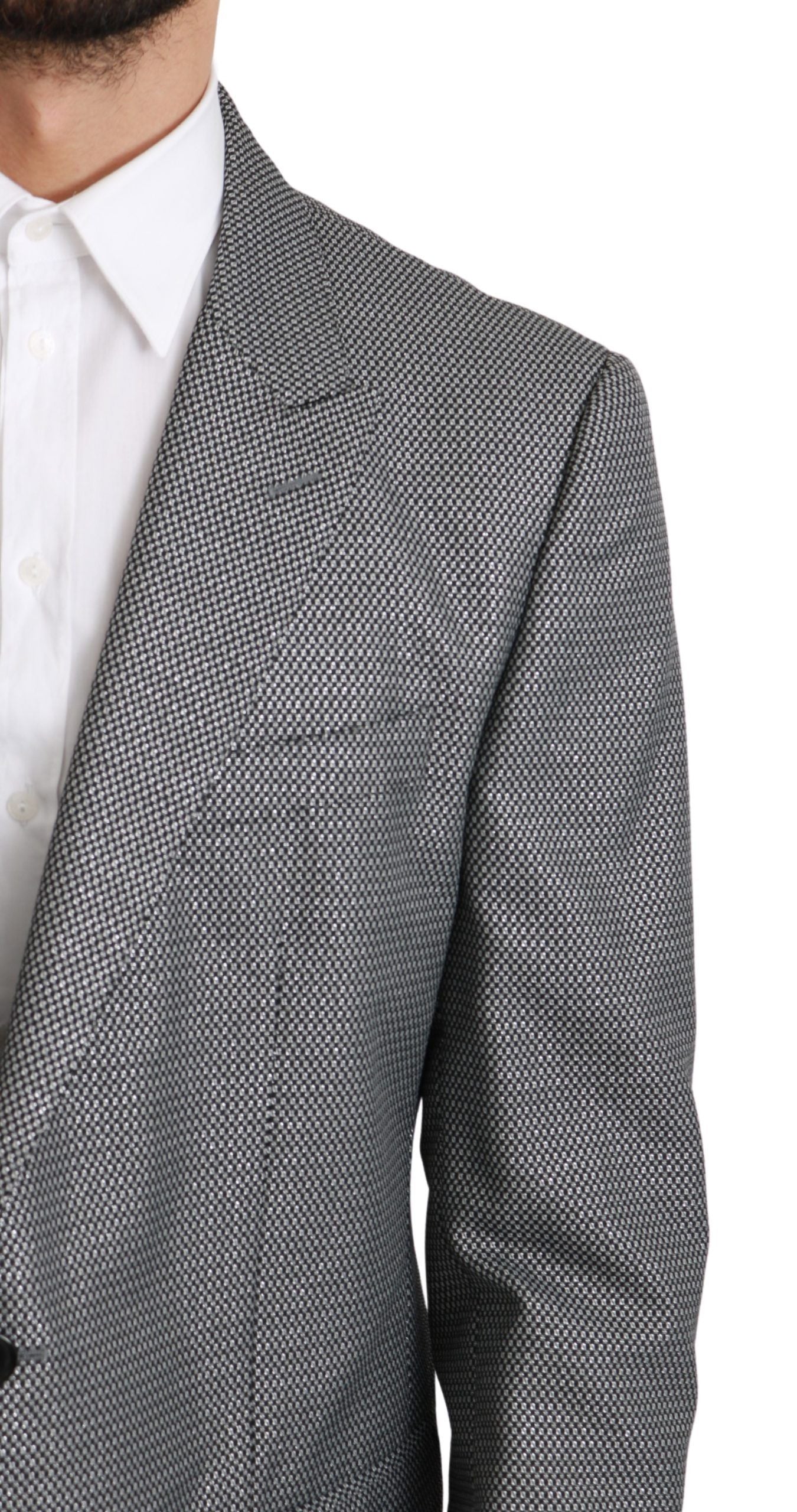 Gray Slim Fit Formal MARTINI Blazer