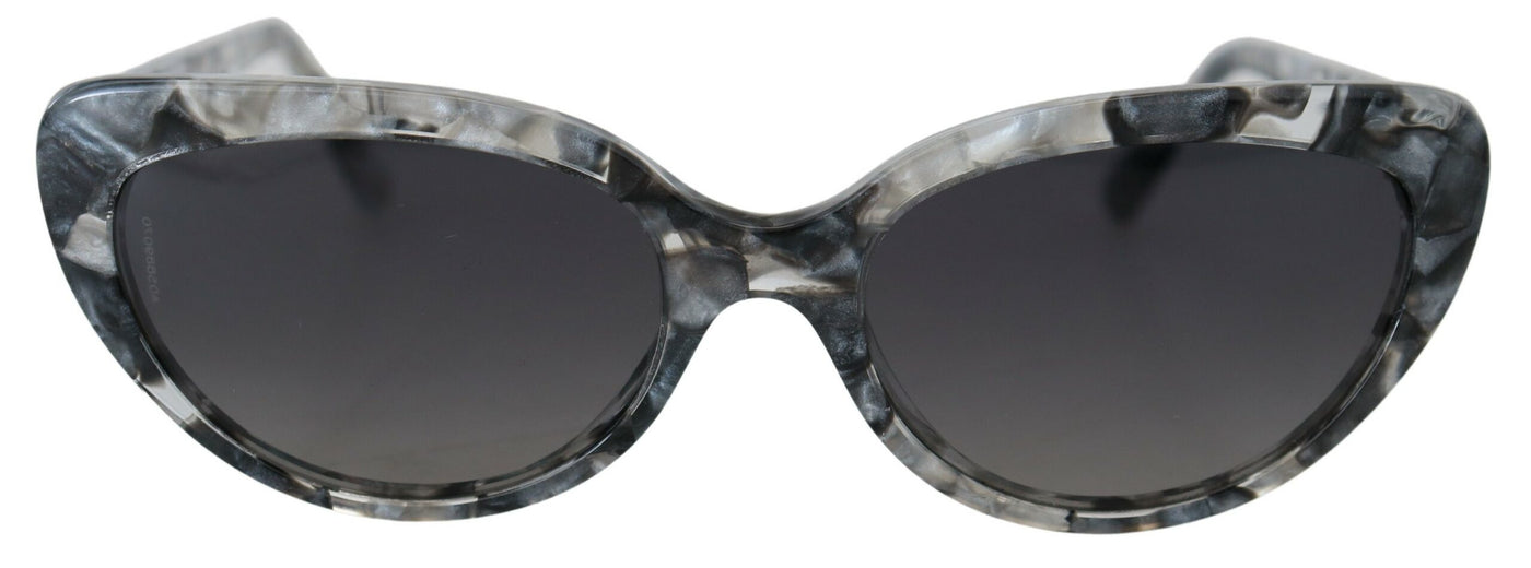 Gray DG4194 Acetate Logo Plaque Cat Eye Lens Sunglasses