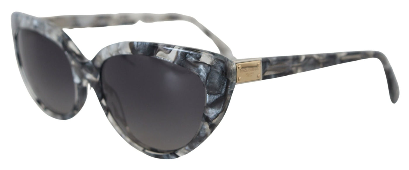 Gray DG4194 Acetate Logo Plaque Cat Eye Lens Sunglasses