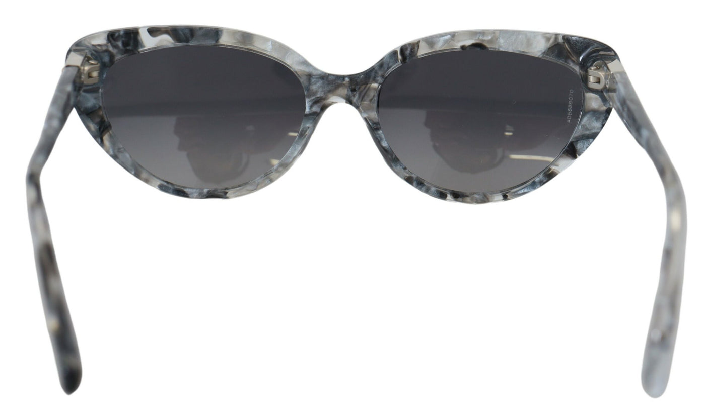 Gray DG4194 Acetate Logo Plaque Cat Eye Lens Sunglasses