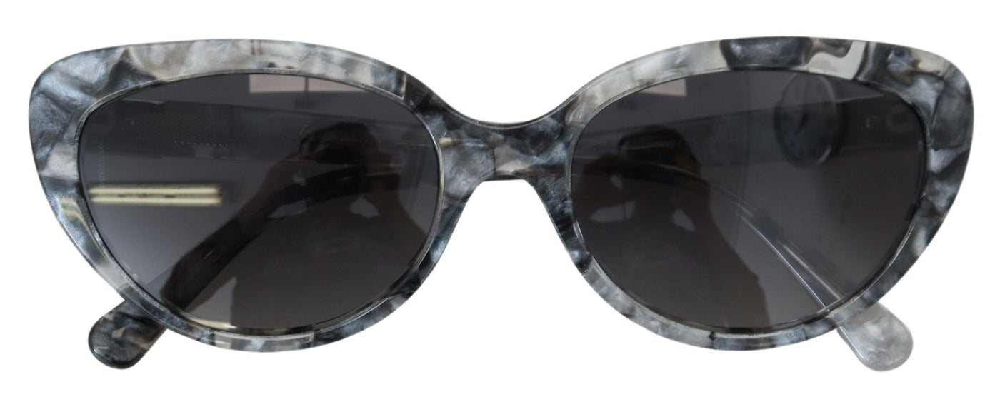 Gray DG4194 Acetate Logo Plaque Cat Eye Lens Sunglasses