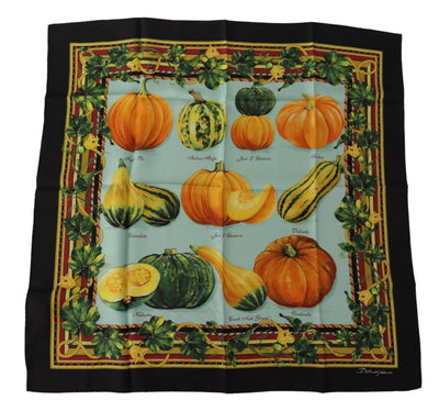 Multicolor Vegetables Print Square Wrap Scarf