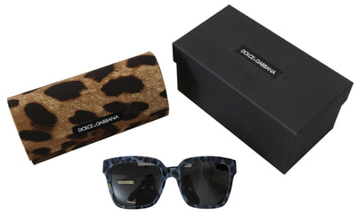 Blue DG4234 Leopard Acetate Frame Shades Sunglasses