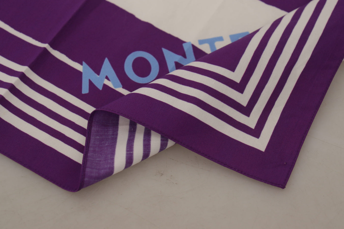 Purple Stripes Montecarlo Square Wrap Scarf