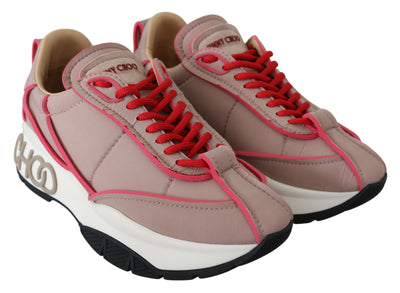 Ballet Pink and Red Raine Sneakers