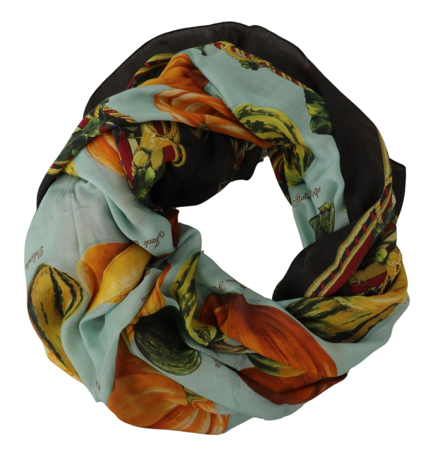 Multicolor Vegetable Print Shawl Wrap Scarf