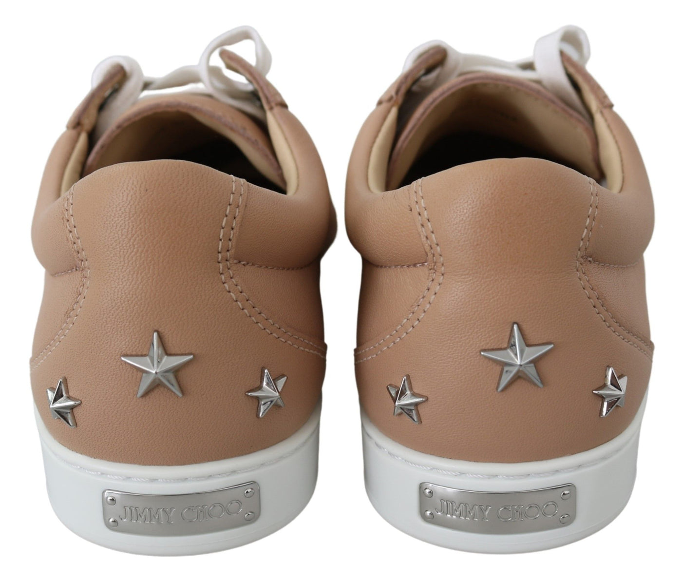 Powder Pink Leather Cash Sneakers