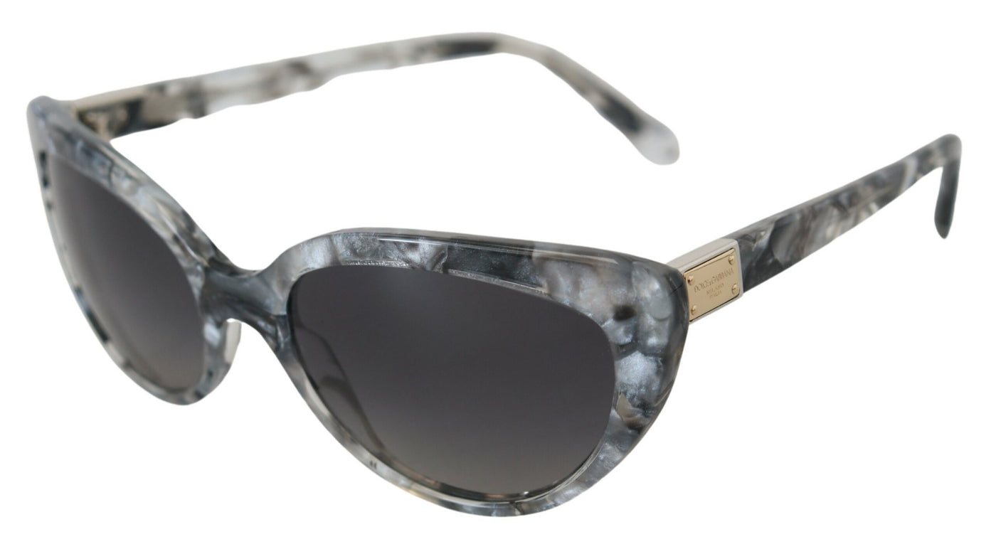 Gray DG4194 Acetate Logo Plaque Cat Eye Lens Sunglasses