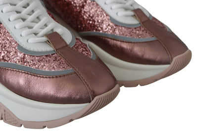 Pink Candyfloss Leather Raine Sneakers