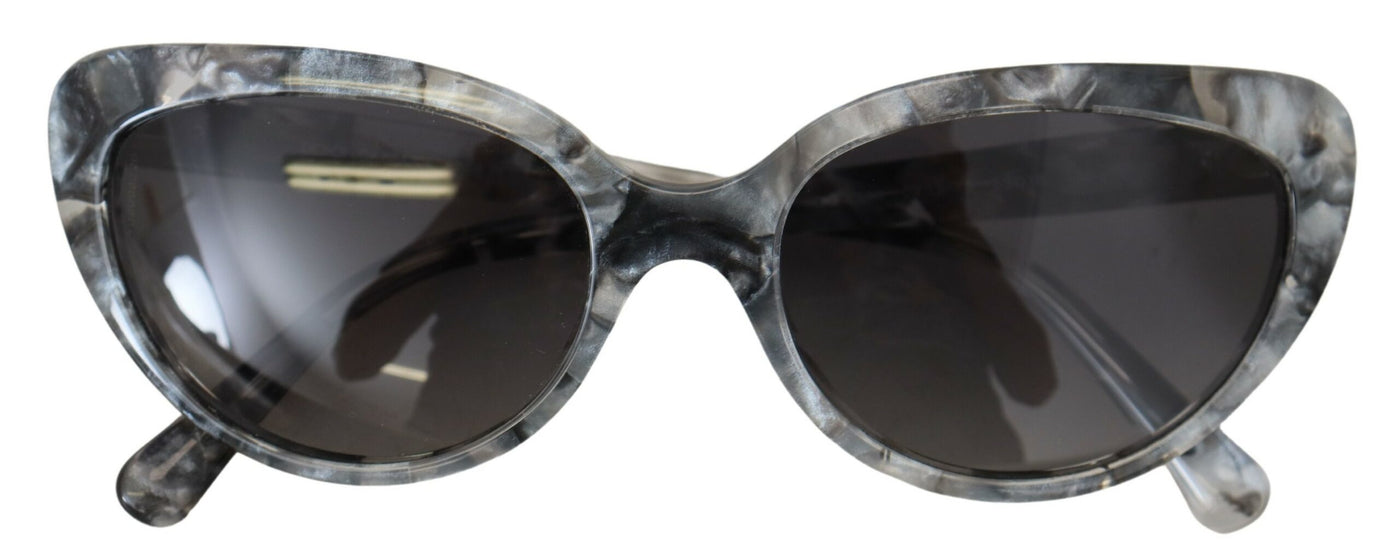 Gray DG4194 Acetate Logo Plaque Cat Eye Lens Sunglasses