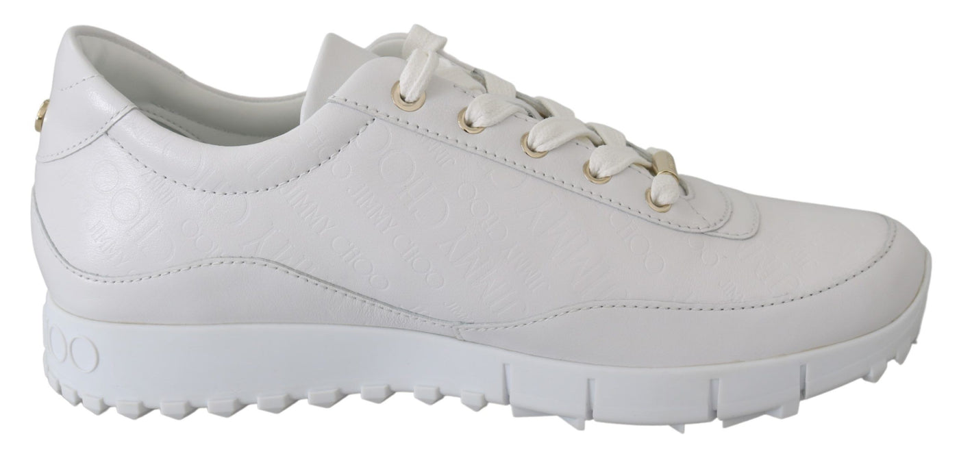 White Leather Monza Sneakers