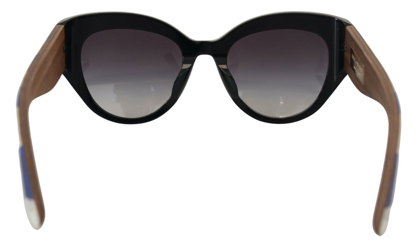 Black DG4278F Acetate Frame Carretto Cat Eye Sunglasses