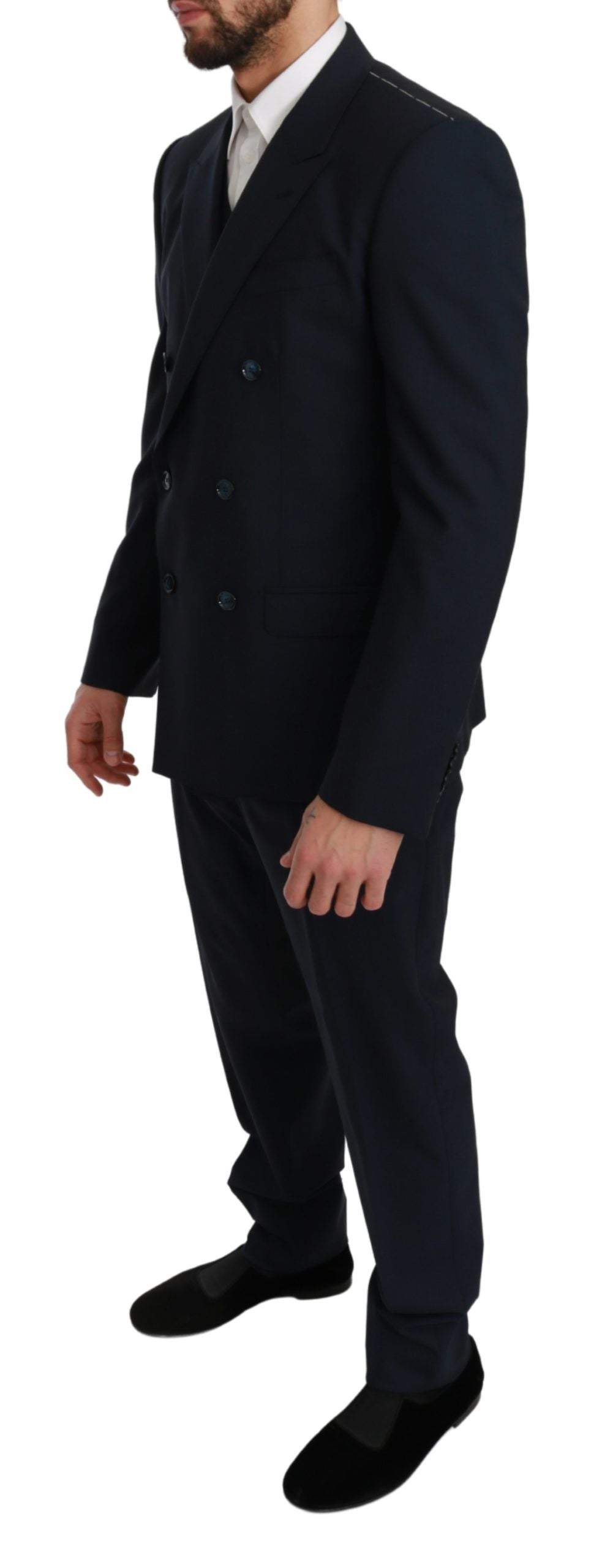 Blue Slim Fit 3 Piece MARTINI Wool Suit