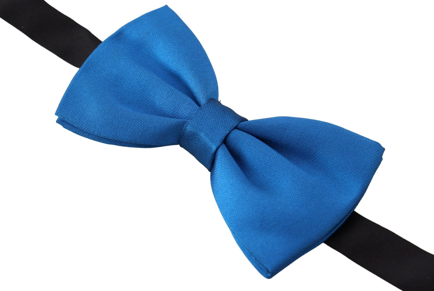 Blue Adjustable Men Neck Papillon Silk Bow Tie