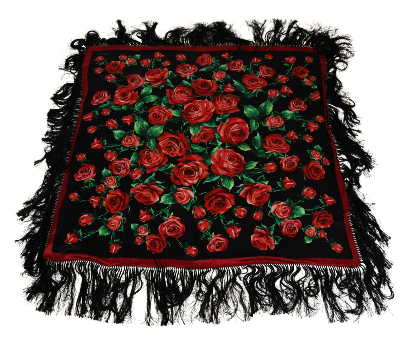 Multicolor Roses Shawl Wrap Foulard Scarf