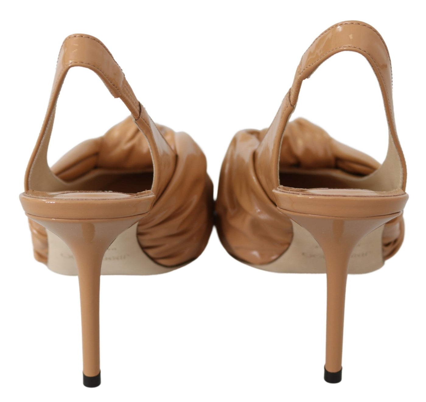 Caramel Brown Leather Annabell 85  Pumps