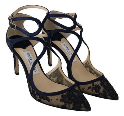 Navy Blue Lancer 85 Sandals Pumps