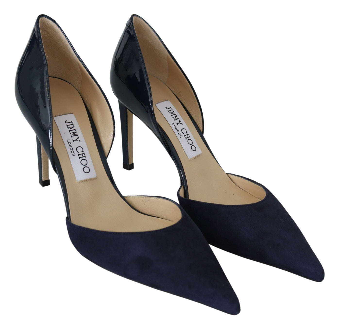 Navy Blue Leather Darylin 85 Pumps Shoes