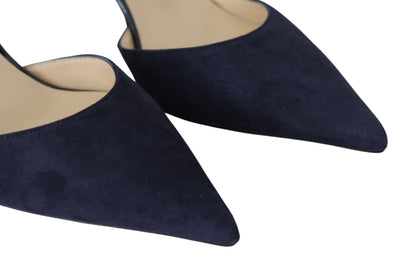 Navy Blue Leather Darylin 85 Pumps Shoes