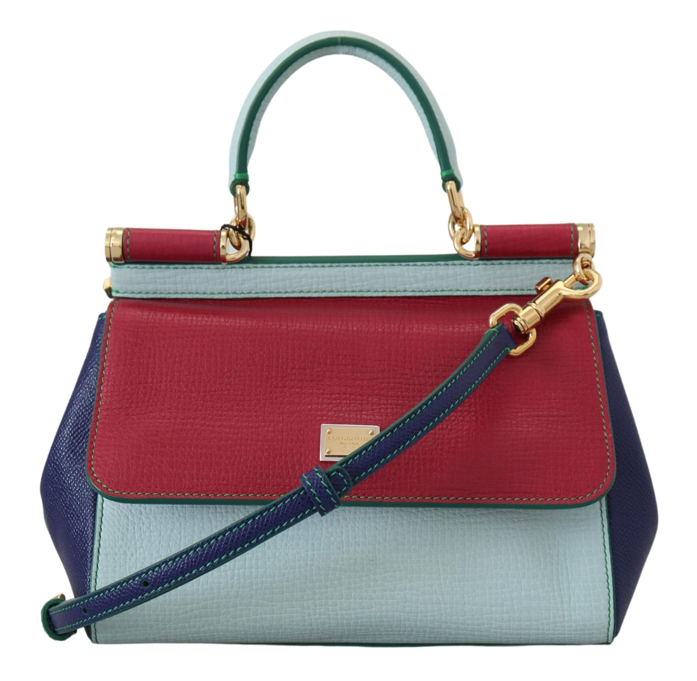 Multicolor SICILY Nylon Top Handle Satchel Shoulder Bag