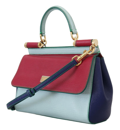 Multicolor SICILY Nylon Top Handle Satchel Shoulder Bag