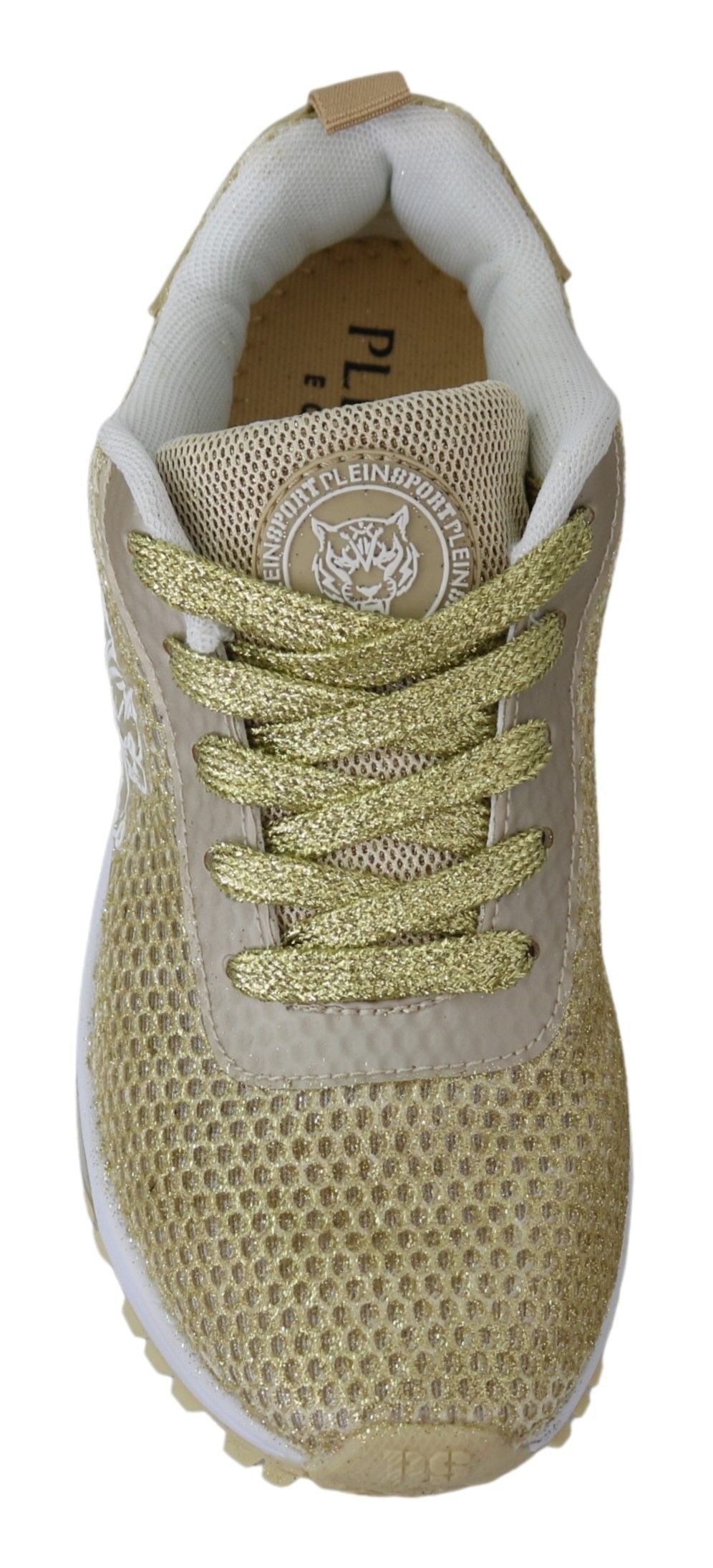 Gold Polyester Gretel Sneakers Shoes