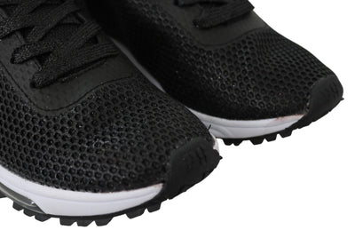 Black Polyester Gretel Sneakers Shoes