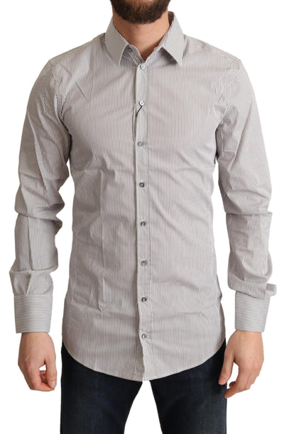 Gray Cotton Slim Fit Mens SICILY Shirt