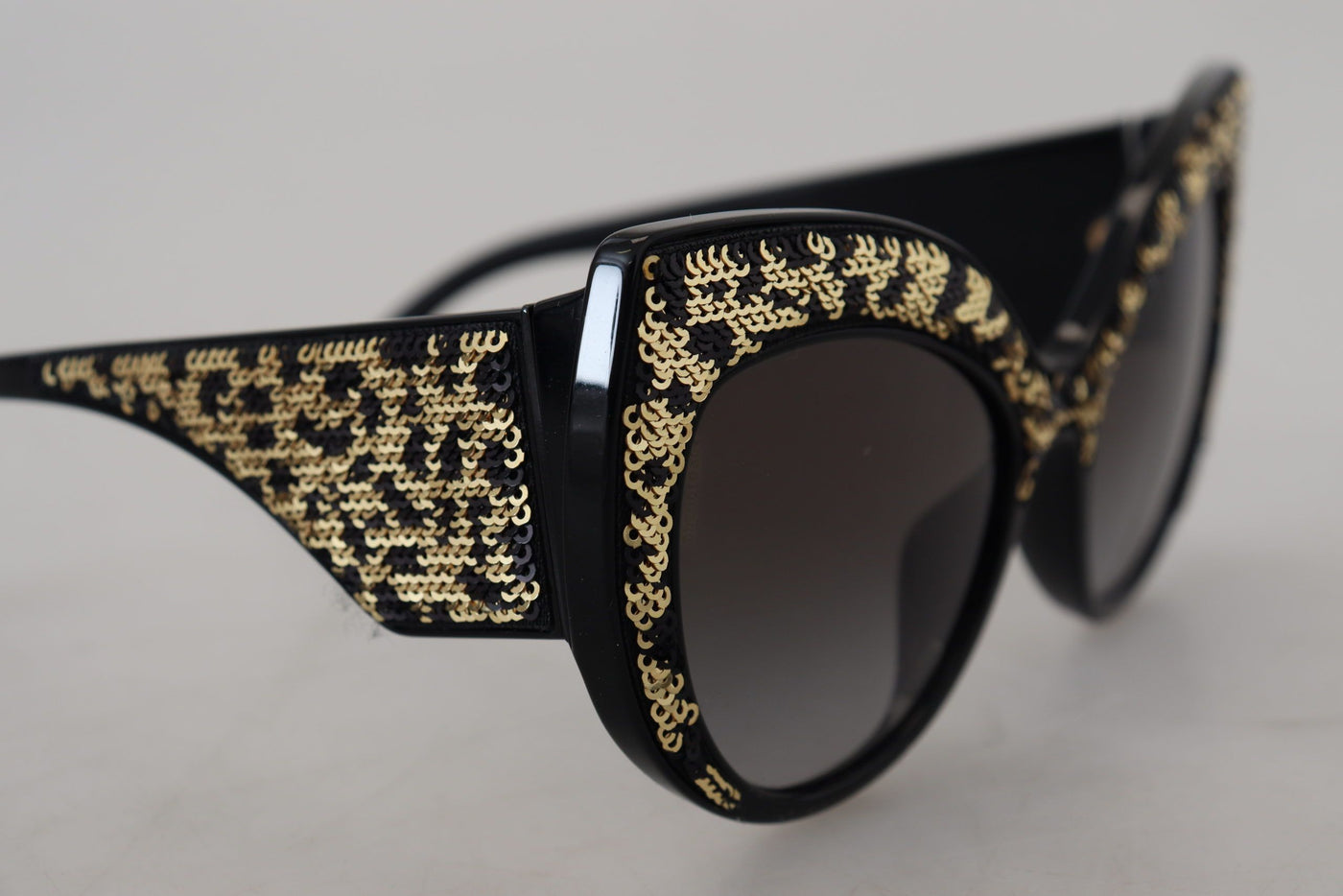 Black Gold Sequin Butterfly Polarized DG4326 Sunglasses