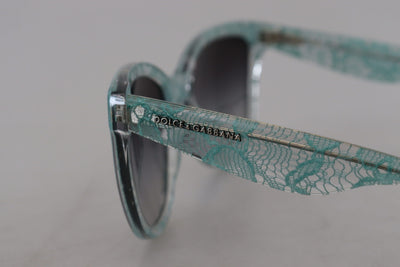 Blue Lace Acetate Crystal Round DG4190 Sunglasses