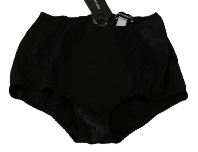 Black Silk Lace Stretch Underwear Bottoms