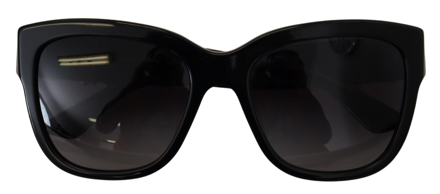 Black Embellished Crystal Acetate DG4247-B-F  Sunglasses