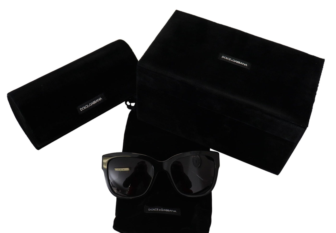 Black Embellished Crystal Acetate DG4247-B-F  Sunglasses